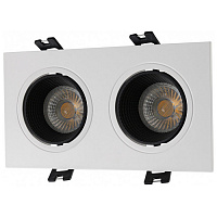 DK3072-WH+BK DK3072-WH+BK Встраиваемый светильник, IP 20, 10 Вт, GU5.3, LED, белый/черный, пластик