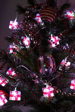 Б0041895 ENIN-3P ЭРА Гирлянда LED Нить Подарки 3 м холодный свет, 220V, IP20 (24/192)  - фотография 8