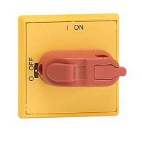 1SCA105327R1001 Ручка управления OHYS3PH (желто-красная) для рубильников дверного монтажа ОТ16..40FТ