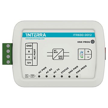 ITR830-0012 Шлюз KNX для интеграции кондиционеров Gree Split AC, двусторонняя коммуникация, сцены, логические функции, в установочную коробку, 88x62x27 мм.      >NEW<