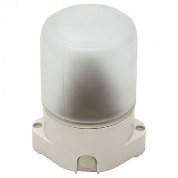 Б0048030 Светильник ЭРА НББ 01-60-001 для бани пластик/стекло прямой IP65 E27 max 60Вт 135х105х84 белый