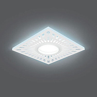 BL128 Светильник Gauss Backlight BL128 Квадрат. Белый, Gu5.3, 3W, LED 4000K 1/40