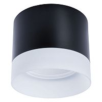 A5554PL-1BK CASTOR, Накладной светильник, цвет арматуры - черный, цвет плафона/декора - , 1х15W GX53