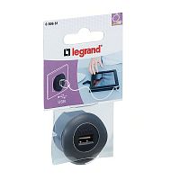 050681 Зарядное устройство USB Legrand MOSAIC, открытый монтаж, черный, 050681