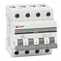 SL125-4-100-pro Выключатель нагрузки 4P 100А ВН-125 EKF PROxima