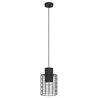 43625 43625 Подвесной потолочный светильник (люстра) MILLIGAN, 1Х40W, E27, H1100, Ø200, сталь, черный/белы