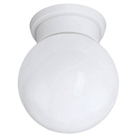94973 94973 Потолочный светильник DURELO, 1х28W (E27), Ø160, H195, пластик, белый/ стекло, белый, 94973