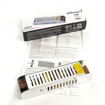 48046 Трансформатор электронный для светодиодной ленты 60W 24V (драйвер), LB019  - фотография 6