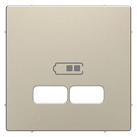 MTN4367-6033 Накладка на розетку USB Schneider Electric MERTEN D-LIFE, скрытый монтаж, песочный, MTN4367-6033
