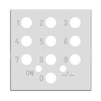 2CLA225350N1801 Zenit Накладка для механизма выключателя с кодовой панелью, 2-мод., антрацит