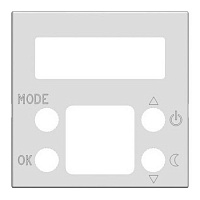 2CLA224050N1301 Накладка на термостат ABB ZENIT, скрытый монтаж, серебристый, 2CLA224050N1301