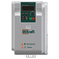 DEKV060G2R2S2B Преобразователь частоты DEKV060-2.2кВт 1 фаза 220В с торм. модулем