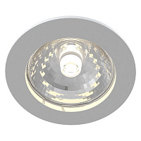 DL009-2-01-W Metal, Встраиваемый светильник, цвет арматуры - Белый, 1xGU10 50w