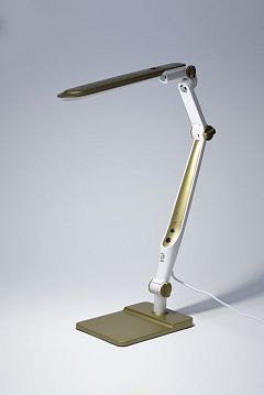 Б0052773 Настольный светильник ЭРА NLED-497-12W-G светодиодный на струбцине и с основанием золото, Б0052773  - фотография 3