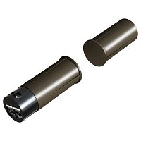ZACWDF1B Магнито-контактный врезной датчик для дверей и окон из алюминия или дерева, цвет коричненвый