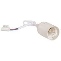 EPP14-04-01-K01 Ппл27-04-К51 Патрон подвесной с шнуром, пластик, Е27, белый (50 шт), стикер на изделии, IEK