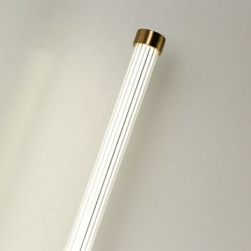 3057-1W Lignum настенный светильник D100*W60*H600, LED*14W, 1120LM, 4000K, included; каркас цвета золота, белый плафон цилиндрической формы из акрила, 3057-1W  - фотография 5