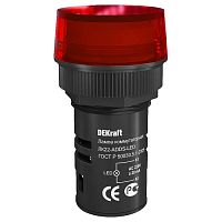 25003DEK Лампа комм. ADDS 22 мм Цвет:КРАСНЫЙ LED 220В ЛK-22 DEKra 25003DEK Лампа комм. ADDS 22 мм Цвет:КРАСНЫЙ LED 220В ЛK-22 DEKra