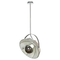 LSP-0557-C120 KLAMATH Потолочный светильник, цвет основания - серый, плафон - ткань (цвет - белый), 1x40W E27