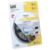 LSR1-1-060-20-1-05 Лента LED 5м блистер LSR-3528WW60-4.8-IP20-12V IEK-eco LSR1-1-060-20-1-05 Лента LED 5м блистер LSR-3528WW60-4.8-IP20-12V IEK-eco