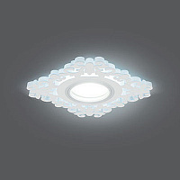 BL130 Светильник Gauss Backlight BL130 Квадрат/узор. Белый, Gu5.3, 3W, LED 4000K 1/40