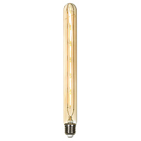 GF-L-730 EDISSON Лампочки, цвет основания - хром, плафон - стекло (цвет - янтарный), 1x4W E27