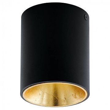 94502 94502 Светодиодный потолочный светильник POLASSO, 1х3,3W (LED), Ø100, черный, золотой, 94502