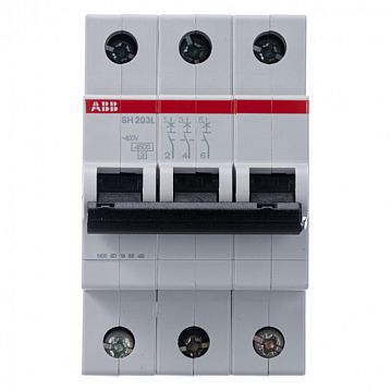 2CDS243001R0634 Автоматический выключатель ABB SH200L 3P 63А (C) 4.5кА, 2CDS243001R0634  - фотография 4