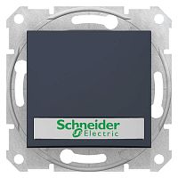 SDN1600370 Выключатель 1-клавишный кнопочный Schneider Electric SEDNA с подсветкой, скрытый монтаж, графит, SDN1600370