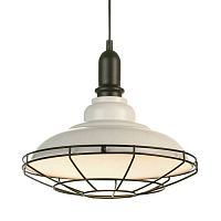 LSP-9848 BINGHAMTON Подвесной светильник, цвет основания - белый, плафон - стекло (цвет - белый), 1x60W E27, LSP-9848