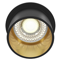 DL050-01GB Downlight Reif Встраиваемый светильник, цвет -  Черный с Золотом, 1х50W GU10
