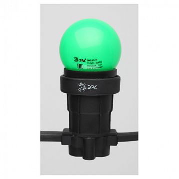 Б0049574 Лампочка светодиодная ЭРА STD ERAGL45-E27 E27 / Е27 1Вт шар зеленый для белт-лайт  - фотография 4