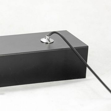 LSP-8428 Cass Линейно-Подвесной светильник, цвет основания - черный, плафон - акрил (цвет - белый), 2x12W LED  - фотография 4