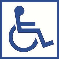 a17875 Знак безопасности BL-1515.D01Символ доступ. для инвалидов