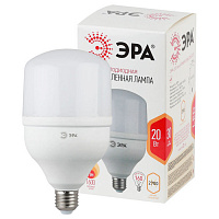 Б0027000 Лампа светодиодная ЭРА STD LED POWER T80-20W-2700-E27 E27 / Е27 20 Вт колoкол теплый белый свет