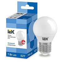 LLE-G45-7-230-65-E27 Лампа LED G45 шар 7Вт 230В 6500К E27 IEK
