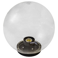 Б0048048 Садово-парковый светильник ЭРА НТУ 01-60-252 шар прозрачный на опору / кронштейн IP44 Е27 max60Вт d250mm