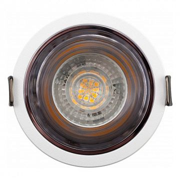 DK2410-WH DK2410-WH Встраиваемый светильник, IP 20, 5 Вт, GU10, бело-черный, алюминий  - фотография 3