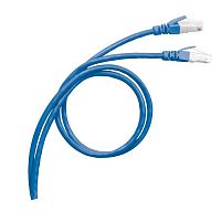 051754 Шнур коммутационный RJ 45 - категория 6 - SF/UTP - PVC - экранированный - 3 м - голубой 051754 Шнур коммутационный RJ 45 - категория 6 - SF/UTP - PVC - экранированный - 3 м - голубой