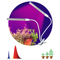 Б0039171 Светильник для растений на прищепке ЭРА FITO-20W-АLED красно-синего спектра 12 Вт