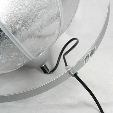LSP-0557-C120 KLAMATH Потолочный светильник, цвет основания - серый, плафон - ткань (цвет - белый), 1x40W E27  - фотография 2