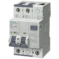 5SU1324-6FA06 Дифавтомат Siemens SENTRON 2P 6А (B) 10 кА, 30 мА (A), 5SU1324-6FA06