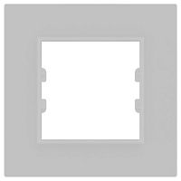 ITR701-0302 1 Gang - White Plexiglass Frame - White Plastic Interior Part