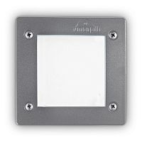 096599 LETI SQUARE FI1, встраиваемый светильник, цвет арматуры - серый, 1 x 3W LED (GX53), 096599