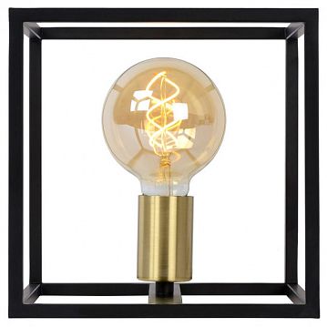 00524/01/30 RUBEN Настольная лампа 1x E27 60W Black/Satin Brass, 00524/01/30  - фотография 5