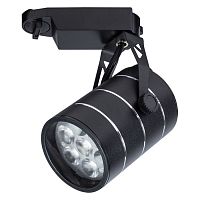 CINTO, трековый светильник, цвет арматуры - черный, 1х7W LED