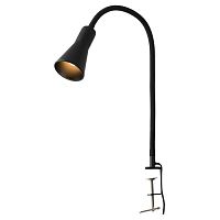 LSP-0716 Настольная лампа, цвет основания - черный, плафон - металл (цвет - черный), 1х40W E14, LSP-0716