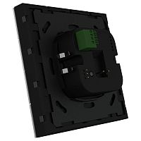 ITR340-3810 Выключатель / комнатный контроллер с ЖК-дисплеем iSwitch+ 8-кнопочный, встроенные датчики температуры, влажности, освещенности, качества воздуха, LED индикация, 2 унив. входа, с BCU, материал алюминий, натуральный шлифованный