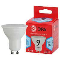Б0050692 Лампочка светодиодная ЭРА RED LINE LED MR16-9W-840-GU10 R GU10 9 Вт софит нейтральный белый свет