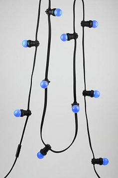 Б0049573 Лампочка светодиодная ЭРА STD ERABL45-E27 E27 / E27 1Вт шар синий для белт-лайт  - фотография 7